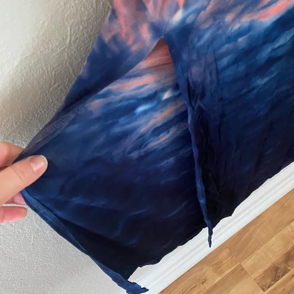 Torrid short sleeve maxi coral ombre side slit - Picture 6 of 6